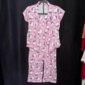 Hello Kitty Pink and White Kids Pajama Set